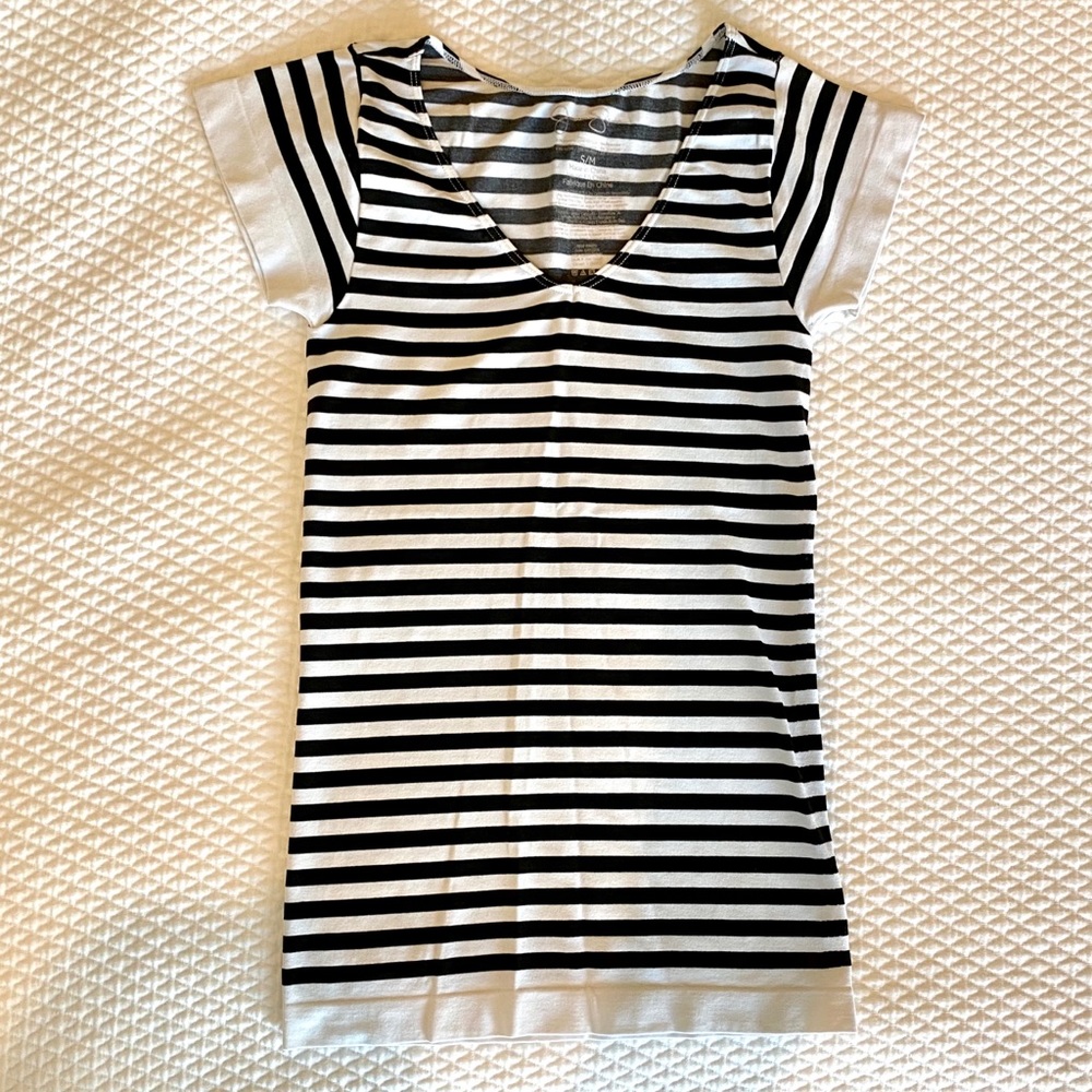 Jessica Simpson Striped V-Neck